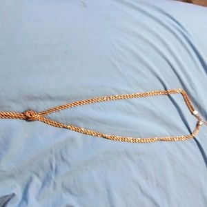 Beautiful door knocker gold brade chain